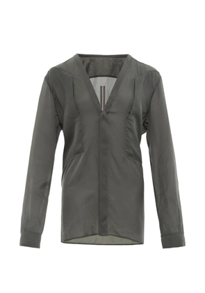 Rick Owens V-neck semi-sheer top - Green