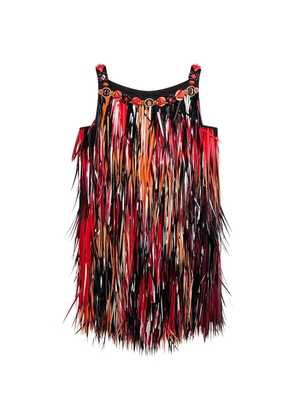 PUCCI embroidered dress with jewel neckline - Black