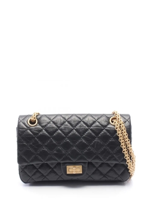 CHANEL Pre-Owned 2019 Quilted Aged Calfskin Reissue 2.55 Double Flap 225 shoulder bag - Black