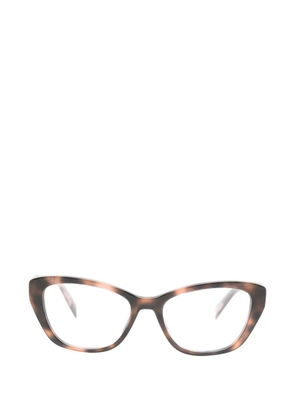 Prada Eyewear cat-eye tortoiseshell-effect glasses - Brown