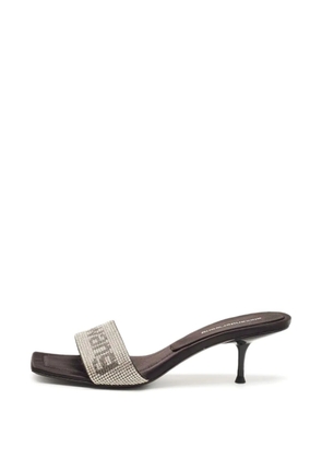Pre-Owned Alexander Wang Jessie crystal-embellished sandals - Black