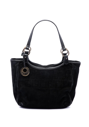 Fendi Pre-Owned 2000-2010 Zucca Suede Chef tote bag - Black