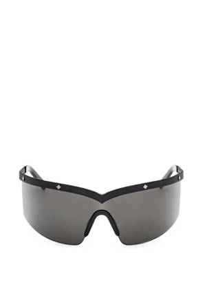 MCM Shield semi-rim sunglasses - Black