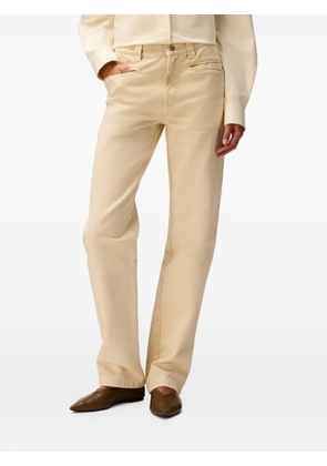 RETORI embroidered-waistband jeans - Neutrals