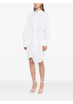 Helmut Lang asymmetric shirt dress - White