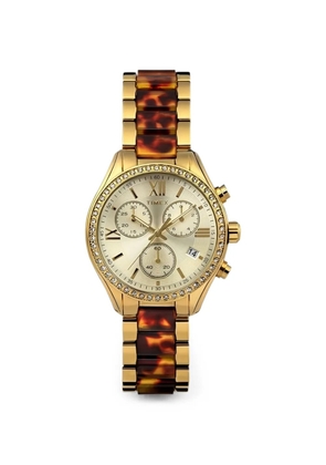 TIMEX tortoiseshell-effect 38mm watch - Gold
