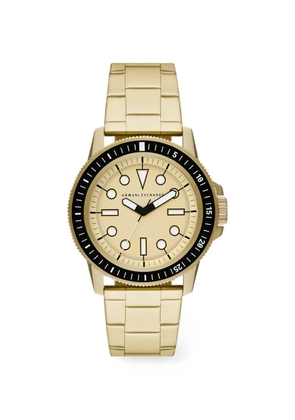 Armani Exchange 44mm watch - Gold