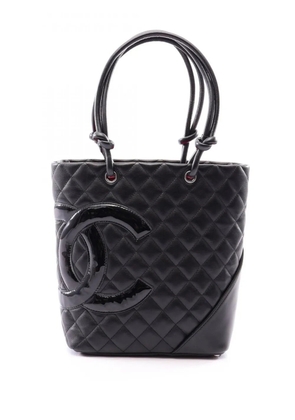 CHANEL Pre-Owned 2008-2009 Medium Lambskin Cambon Ligne tote bag - Black