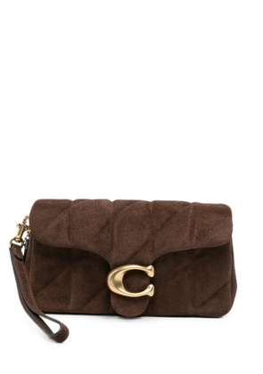 Coach Tabby quilted suede shoulder bag - Brown