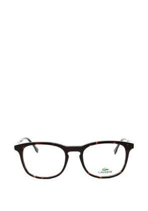 Lacoste tortoiseshell-effect round-frame glasses - Brown