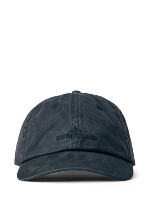 Stone Island embroidered-logo six-panel baseball cap - Grey