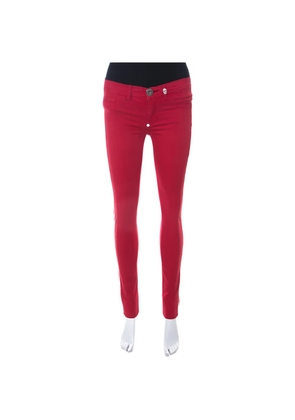 Philipp Plein side-stripe trousers - Red