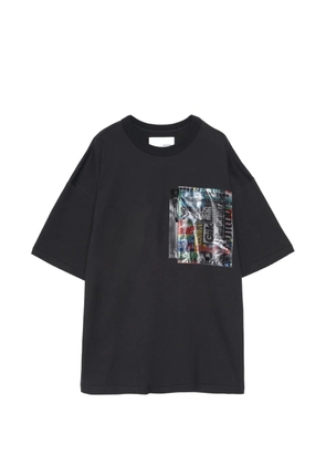 Yoshiokubo zip-pocket T-shirt - Black