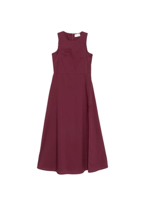 VICOLO sleeveless side-slit midi dress - Red