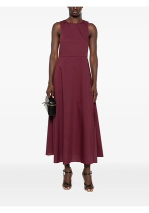 VICOLO sleeveless side-slit midi dress - Red