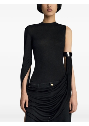 Seen Users Iconic Bracelet one-shoulder top - Black