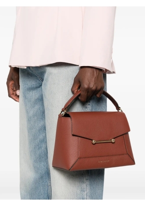 Strathberry Mosaic leather tote bag - Brown