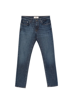 PT Torino faded-effect logo-patch jeans - Blue