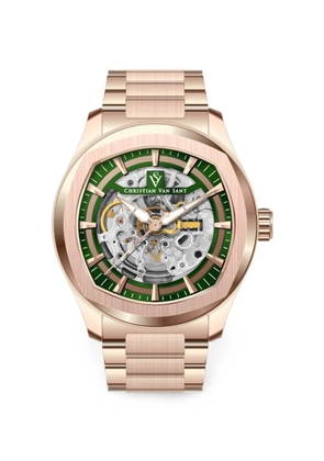 CHRISTIAN VAN SANT Romeo skeleton watch - Green