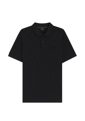 BOSS x Porsche logo-detail short sleeves - Black