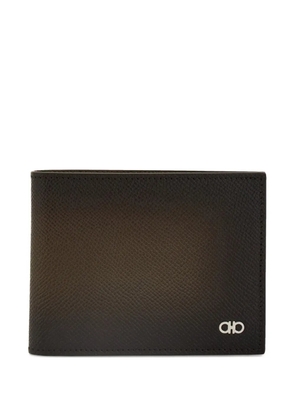 Ferragamo Gancini hammered leather wallet - Brown