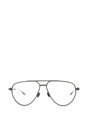 VALENTINO GARAVANI EYEWEAR Rockstud pilot-frame glasses - Grey