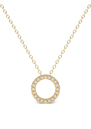 Diamond Essentials circle-pendant diamond necklace - Gold
