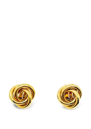 Jennifer Gibson Jewellery 1980s knot earrings - Gold