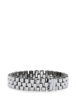 Sharra Pagano On Time link-chain bracelet - Grey