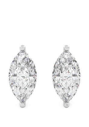 Diamond Essentials marquise-cut diamond earrings - Silver