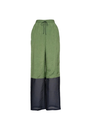Muller Of Yoshiokubo panelled drawstring-waist palazzo pants - Pink