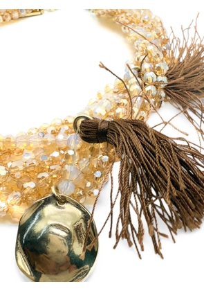 Jennifer Gibson Jewellery 2000s crystal-embellished necklace - Neutrals