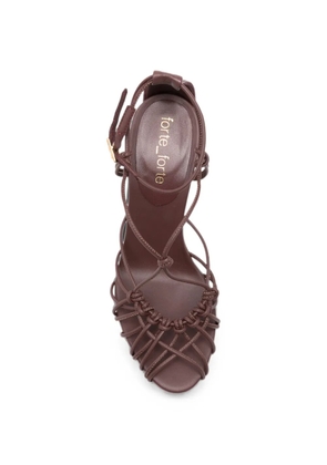 Forte Forte knotted buckle-fastening sandals - Brown