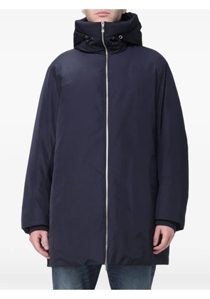 Emporio Armani hooded zip-up parka - Blue