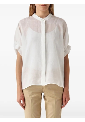 MeimeiJ pleated-detail kimono sleeve shirt - White