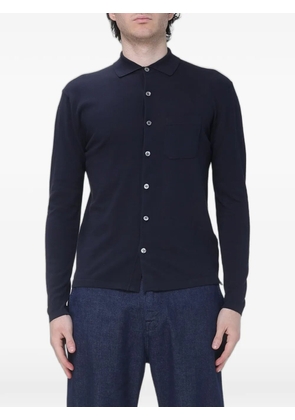 BROOKSFIELD chest-pocket button-up cardigan - Blue