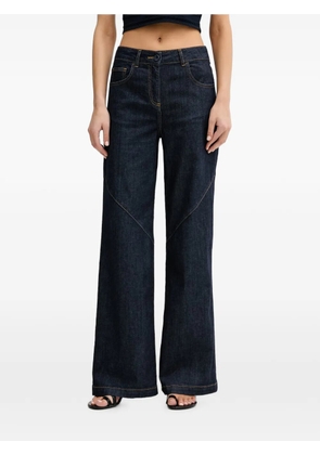 Blugirl seam-detail wide-leg jeans - Blue