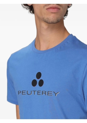 Peuterey logo-print cotton T-shirt - Blue