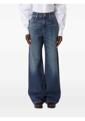 Brunello Cucinelli high-waisted wide-leg jeans - Blue