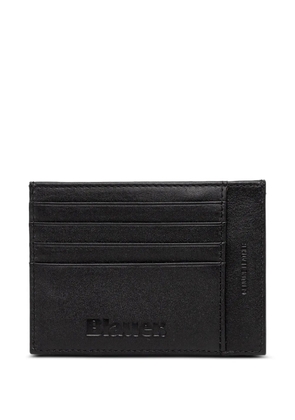 Blauer logo-patch leather cardholder - Black
