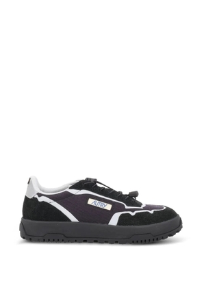 Autry suede-trim toggle-fastening sneakers - Black