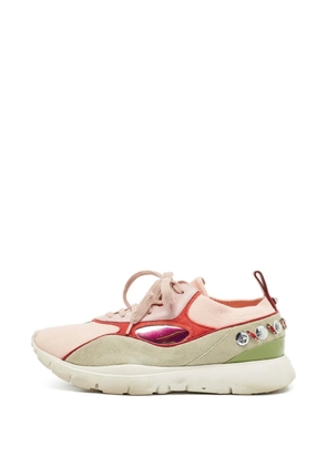 Valentino Garavani Pre-Owned Heroes lace-up fastening sneakers - Pink
