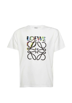 Loewe Pre-Owned Glitch Anagram T-shirt - White