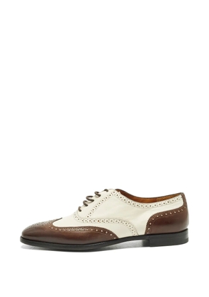 Ralph Lauren Collection two-tone leather Oxford shoes - White