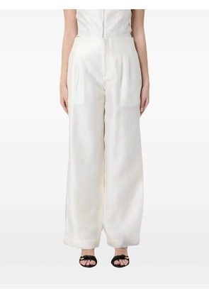 STAUD Pierre wide-leg trousers - Neutrals