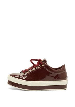 Louis Vuitton Pre-Owned lace-up sneakers - Red