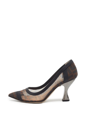 Fendi Pre-Owned Colibri FF net pumps - Brown