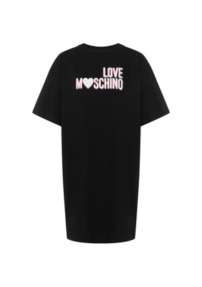 Love Moschino printed cotton jersey dress - Black