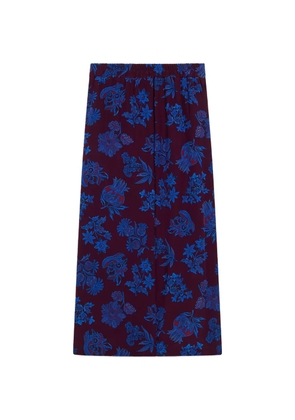 MOMONÌ Nysa silk midi skirt - Purple