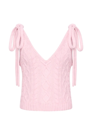 Hellessy Kenai cable-knit tank top - Pink